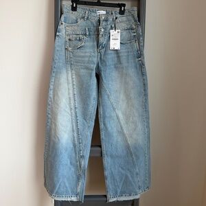 ✨ ZARA Wide-Leg Panel Jeans – Size 40 (NWT) ✨